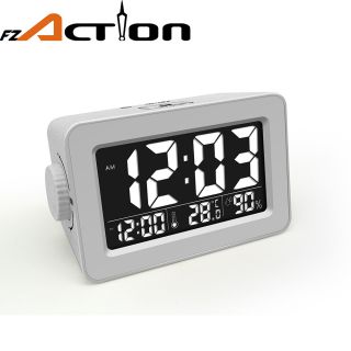 colorful LCD display alarm clock with USB port
