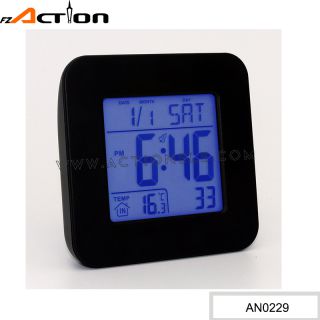 DCF Radio Controlled Clock Digital Alarm Clock For Promotion