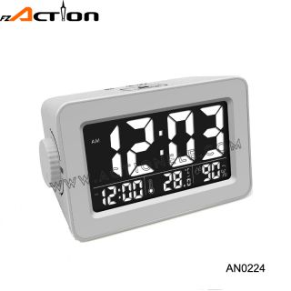 Digital smart alarm clock with USB charger for phone 