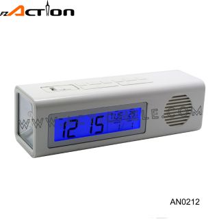 Cheap Torch Digital Clock with FM Radio for Promotion