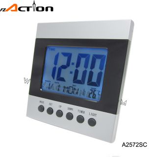 Cheap sound controlled weather station clock with countdown timer