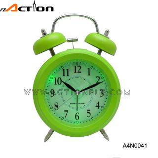 Cheap Analog Twin Bell Alarm Clock With LED Backlight