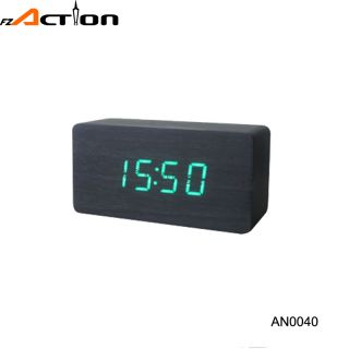 2016 Modern style digital led wood alarm table clock