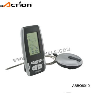 Wireless kitchen thermometer with probe and target temperature