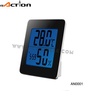 Unique design digital clock with temperature and humidity 