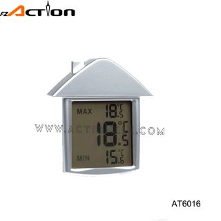 House Shape Digital room temperature thermometer with Min and Max Temperature