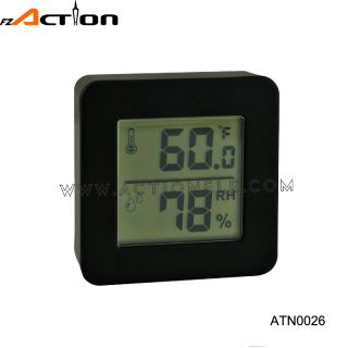 Digital room thermometer and hygrometer with humidity