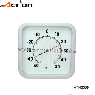 Fashion white analog temperature thermometer