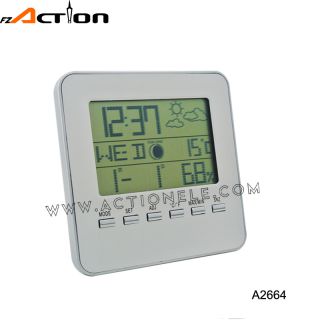 Weather Station Digital Table Clock with LED Backlight