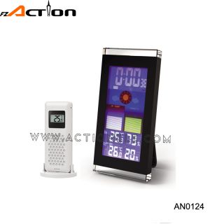 Wireless color weather station digital table clock