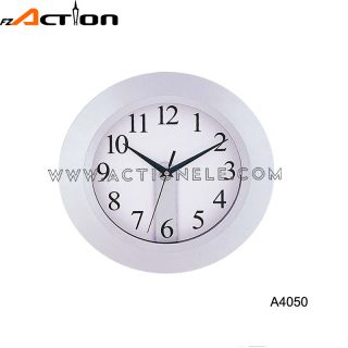 Whicte home decoration cheape plastic wall clock