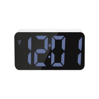 Desktop LED Mirror Alarm Clock with Temperature Display 
