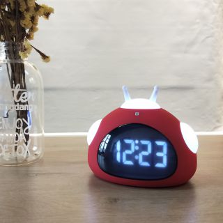 Cartoon Touch Sensing Alarm Clock; LED Alarm Clock With Temperature display 