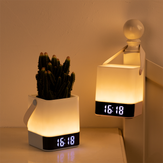 Hand Lamp with Clock