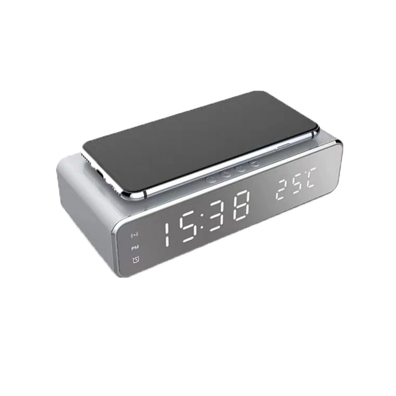 AN0497 New Design Led Digital Alarm Clock with QI Fast Charging Temperature Display Wireless Charger