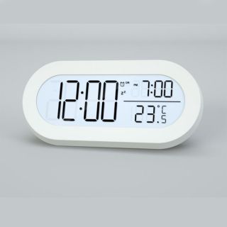 AN0471 TOP Selling Oval Desktop LCD Clock