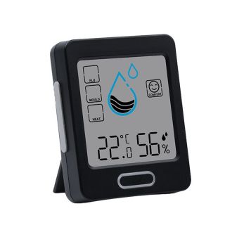 ATN0109 Indoor Hygrometer Humidity Monitoring Lager Color LCD Screen Hygrometer And Thermometer