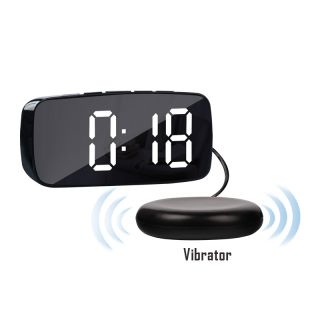 AN0468S New Design Desk Clock Extra LED Digital Vibrator Alarm Clock with Shaker