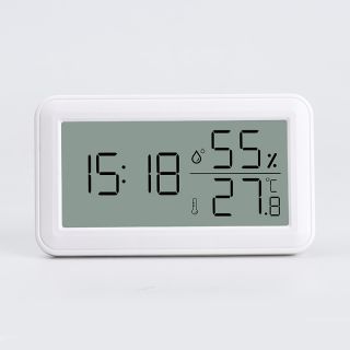 LCD table clock with temperature /humidity