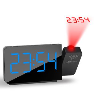 AN0472 Large LED Display Alarm Radio Clock With Projection USB Port
