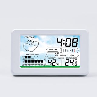 AN0638B Weather Station Colorful Digital Table LCD Clock with Temperature 