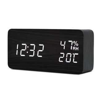 AN0288 Good Quality Wood Digital Clock Sound Control