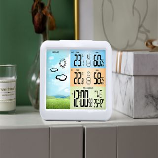 AN0573 Time 12/24h Alarm Snooze Light Calendar Temperature Colorful Display Clock